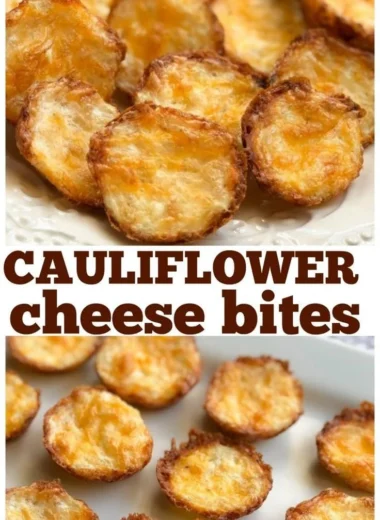 Crispy roasted cauliflower bites served as a healthy snack option