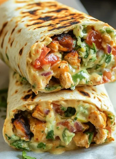 Delicious Chipotle Ranch Grilled Chicken Burrito wrapped in foil