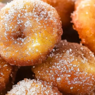 Delicious 2-Ingredient Banana Donut Holes freshly baked and served