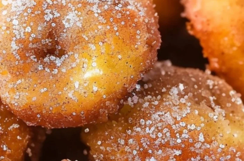 Delicious 2-Ingredient Banana Donut Holes freshly baked and served