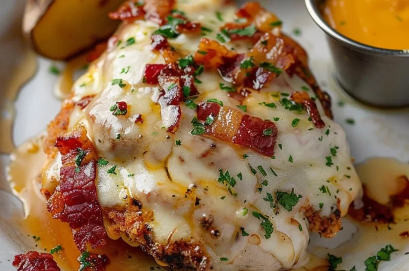 Delicious Alice Springs Chicken served with sides