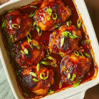 Baked Teriyaki Chicken served with steamed rice and vegetables