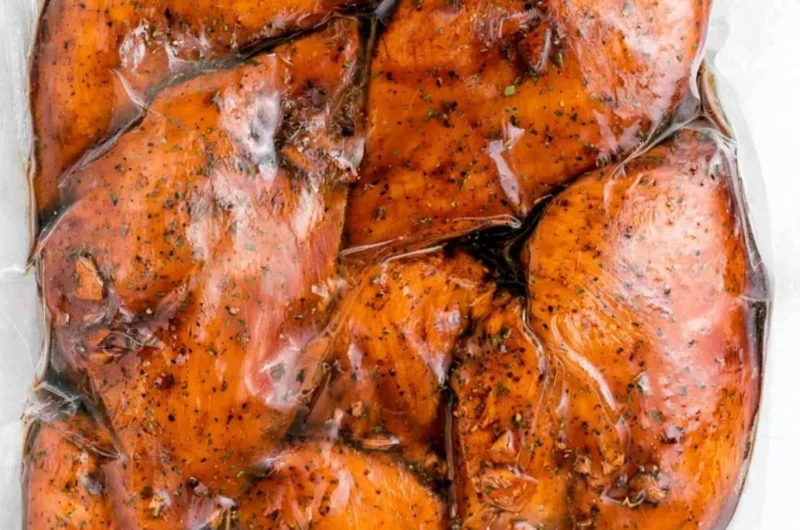 Balsamic chicken marinated and grilled to perfection