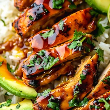Delicious Hawaiian BBQ Chicken served with tropical sides