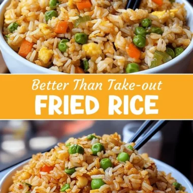 Delicious homemade fried rice dish with vegetables and protein, better than takeout