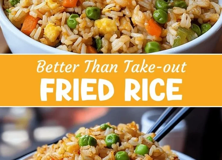 Delicious homemade fried rice dish with vegetables and protein, better than takeout