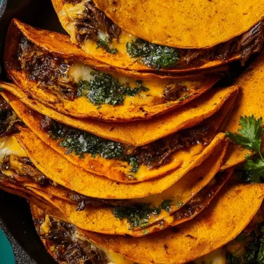 Plate of delicious homemade birria tacos with toppings