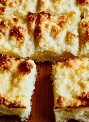 Golden butter swim biscuits served warm on a plate