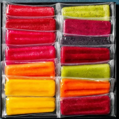 Delicious and healthy homemade freezer pops made from fresh fruits.