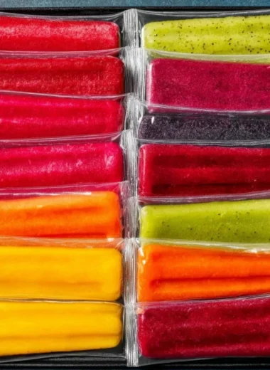 Delicious and healthy homemade freezer pops made from fresh fruits.