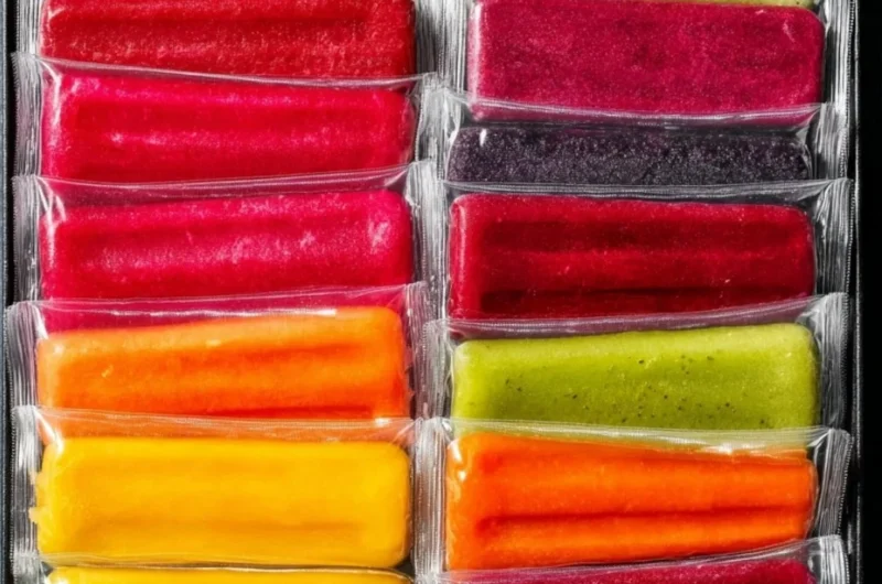 Delicious and healthy homemade freezer pops made from fresh fruits.