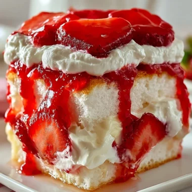 Heaven on Earth Cake with layers of cream, fruit, and cake on a decorative platter