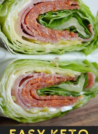 Italian Lettuce Wraps for low carb and keto diets