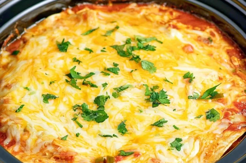 Delicious Million Dollar Baked Ziti topped with melted cheese and fresh herbs