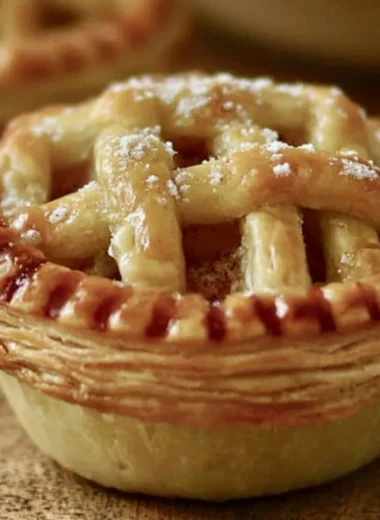 Mini apple pies baked to perfection with a golden crust and warm apple filling