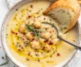 Vegan Garlic Chickpea Soup