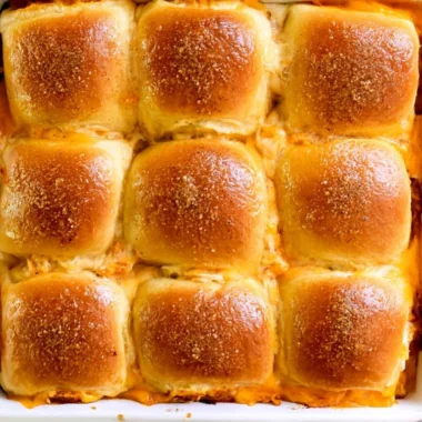 Delicious Buffalo Chicken Sliders on a serving platter