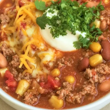 A bowl of cozy taco soup garnished with cilantro and cheese