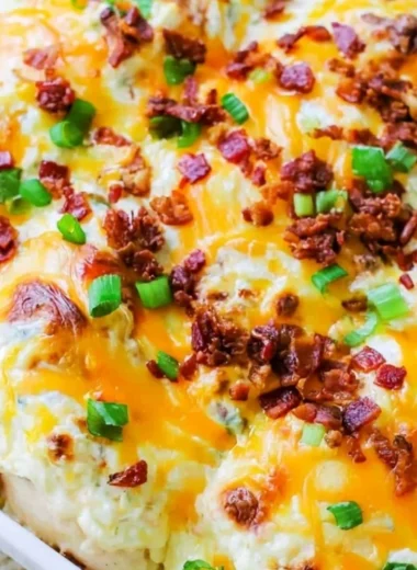 Delicious Million Dollar Chicken Bake ready to serve