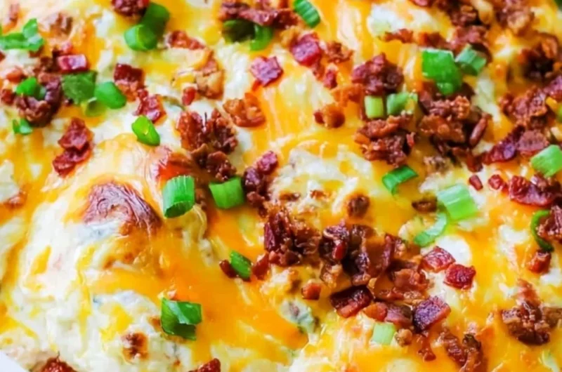 Delicious Million Dollar Chicken Bake ready to serve