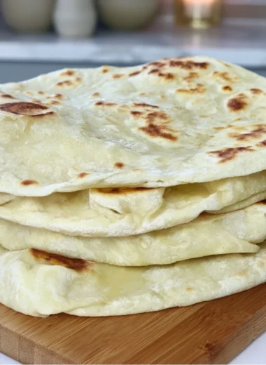 Homemade sourdough tortillas using sourdough discard