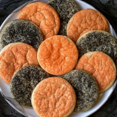 Colorful Halloween sugar cookies decorated for spooky festivities