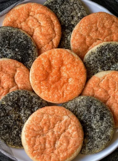 Colorful Halloween sugar cookies decorated for spooky festivities